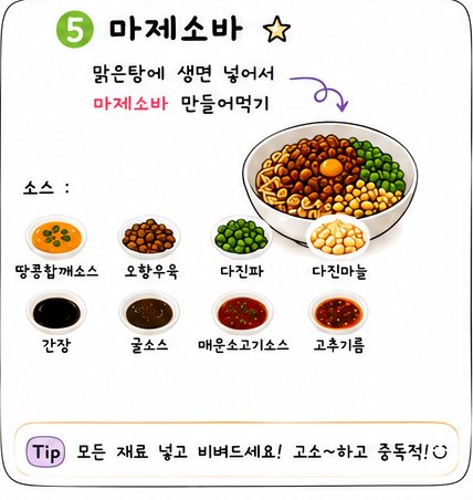 마제소바 레시피 카드